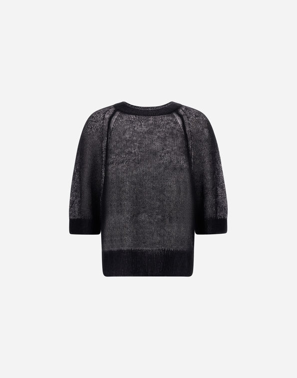 Herno T-SHIRT IN MOHAIR BLEND Black MG000230D703269300