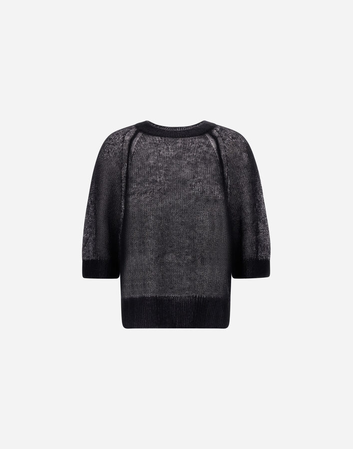 Herno T-SHIRT IN MOHAIR BLEND Black MG000230D703269300