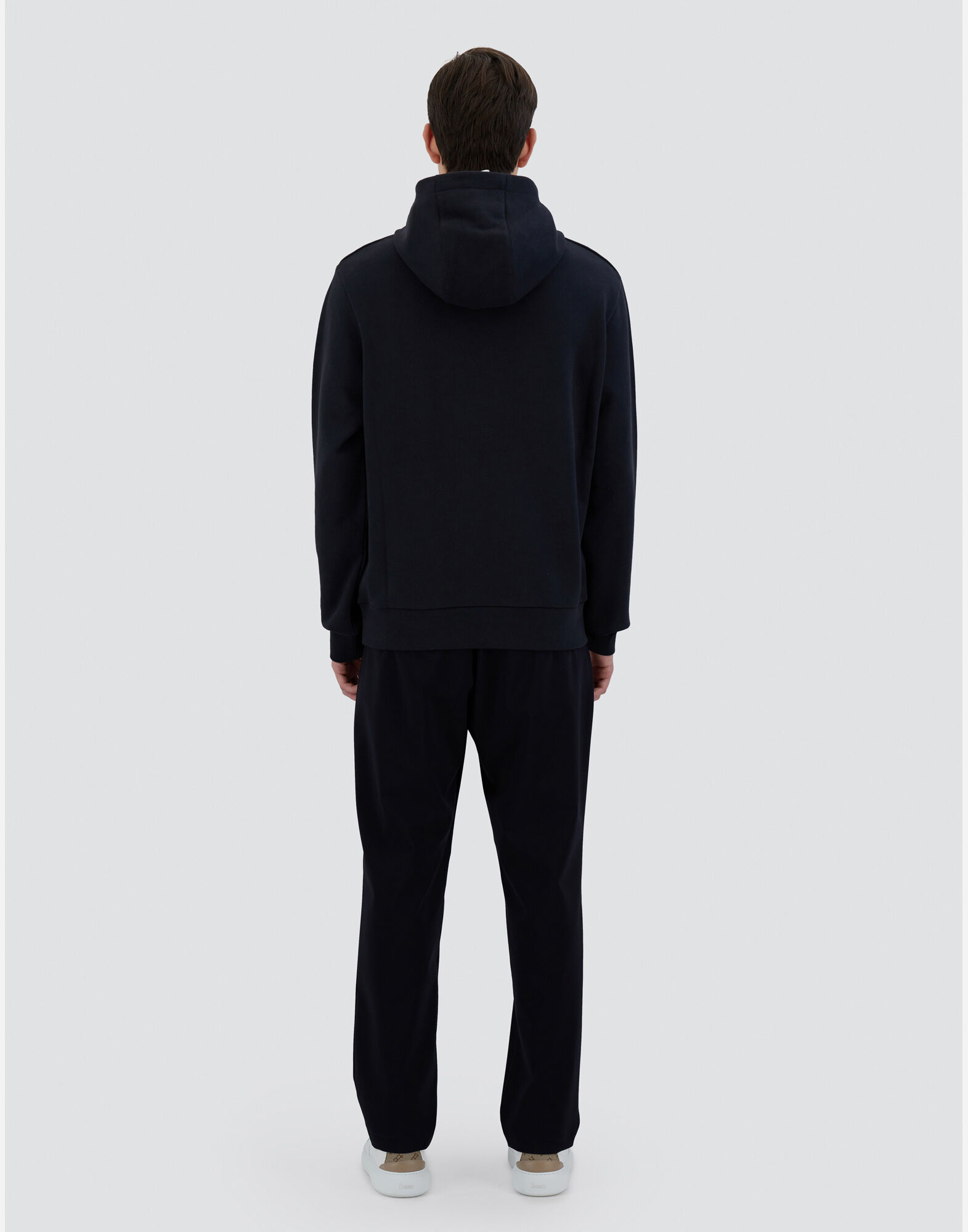 HOODIE IN HEAVY COTTON SWEATER in Navy Blue for Men Herno