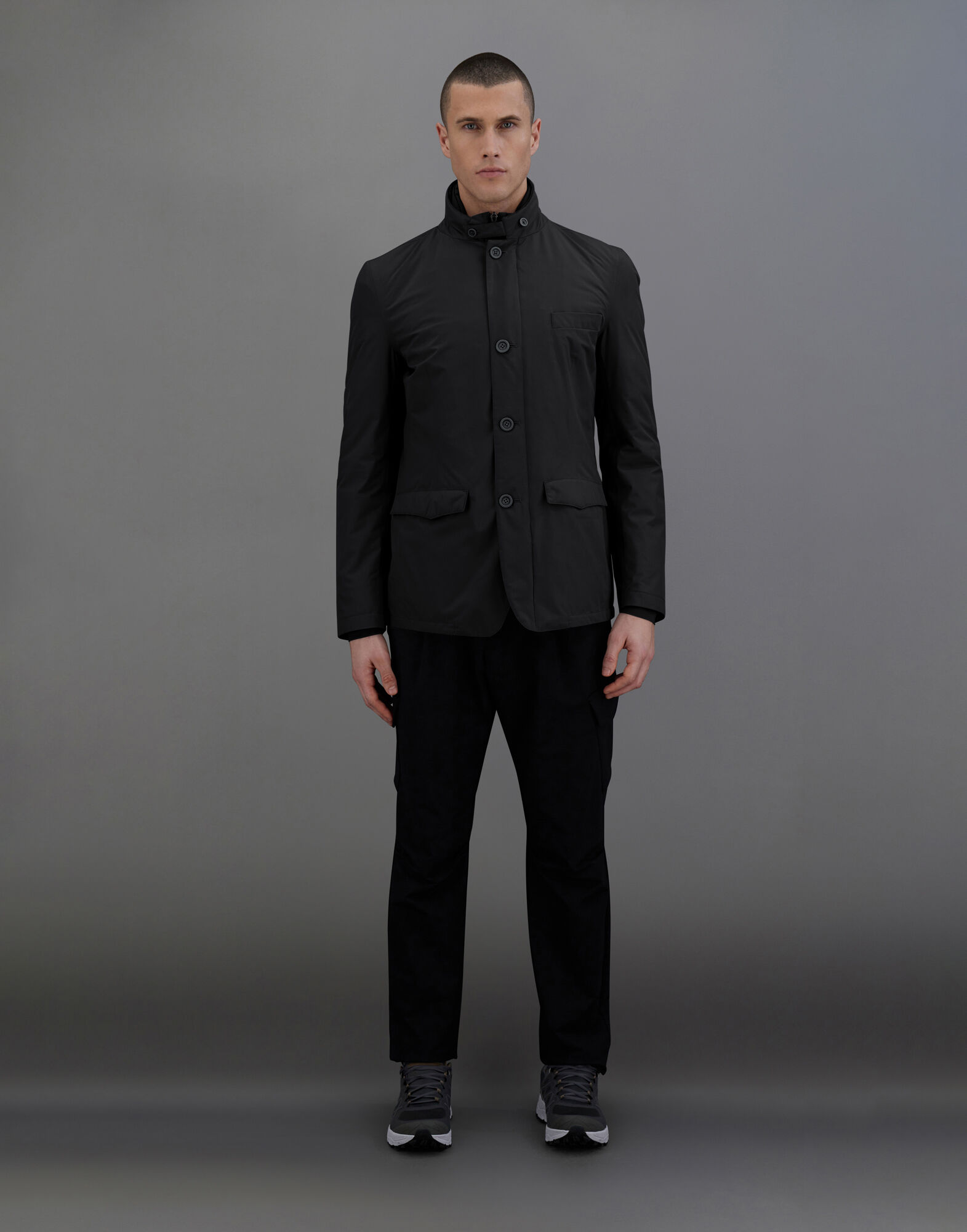 メンズ 2 LAYERS GORETEX LAMINAR ブレザー ブラック | Herno