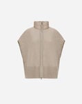 Herno RESORT PONCHO IN KNIT & NYLON ULTRALIGHT Chantilly PI00139DR12017Z1985