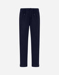 Herno LIGHT NYLON STRETCH TROUSERS Blue PT000041U12431SZ9201
