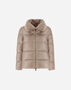 Herno JACKET IN NYLON ULTRALIGHT AND LADY ALTERNATIVE FUR Chantilly PI001923D12017Z1985