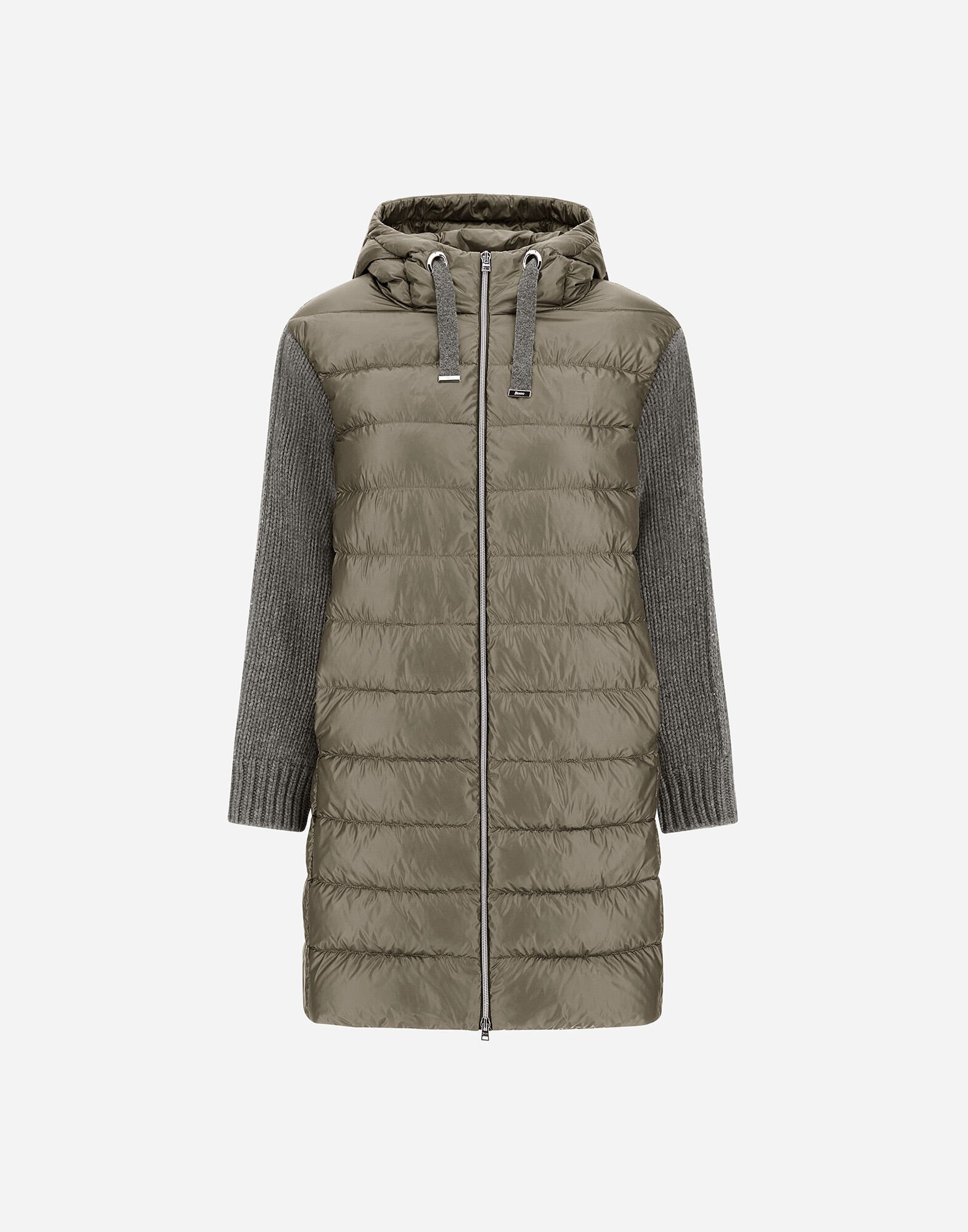 正規品美品ヘルノのダウンコートジャケット グレー サイズ40 レディース HERNO - HERNO(ヘルノ) ダウンコート サイズ40 M レディース