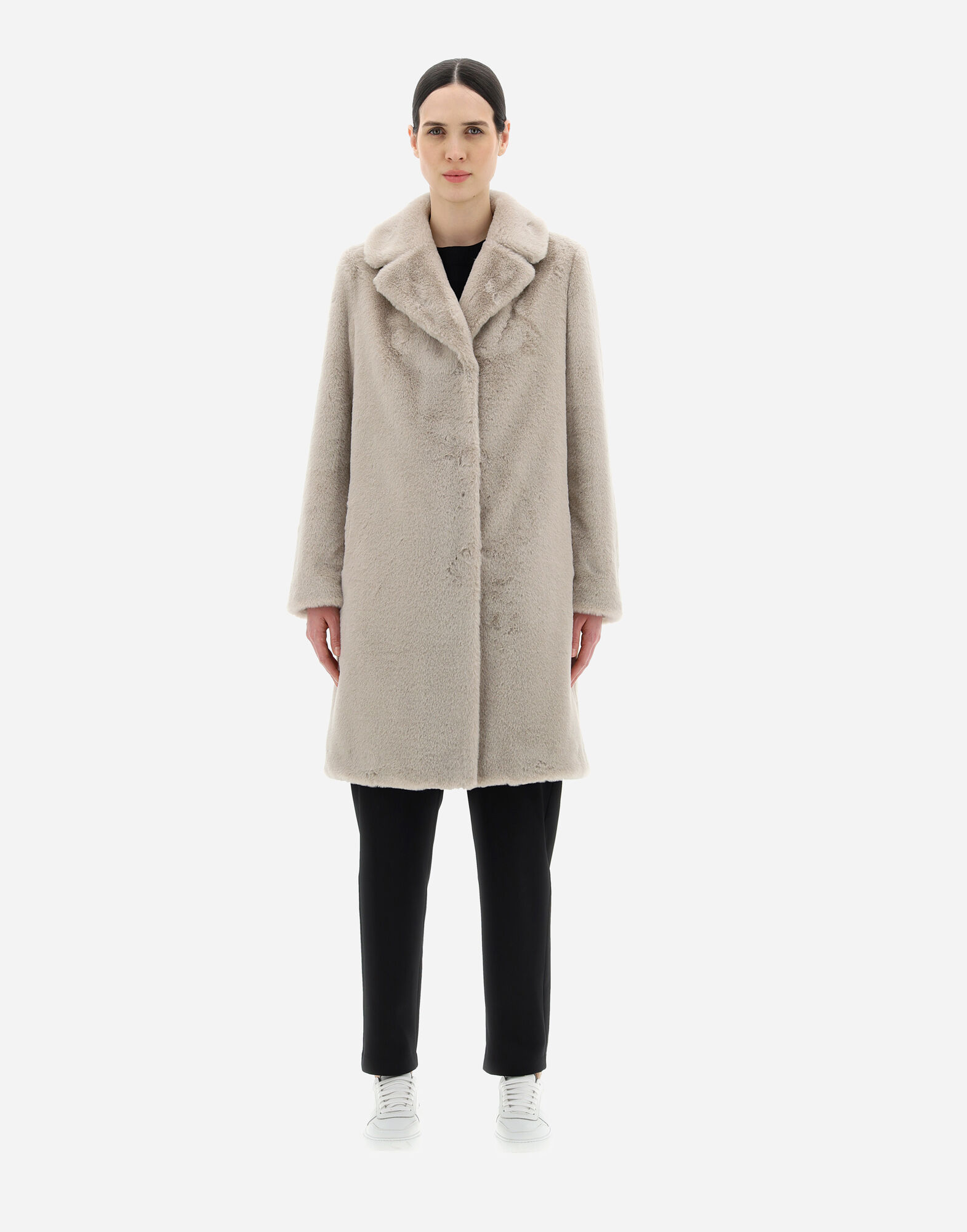 GIACCONE SOFT FAUX FUR HDM en Chantilly pour femme Herno