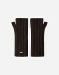 Herno GLOVES IN PURE CASHMERE Dark Chocolate MANIC006D710408800