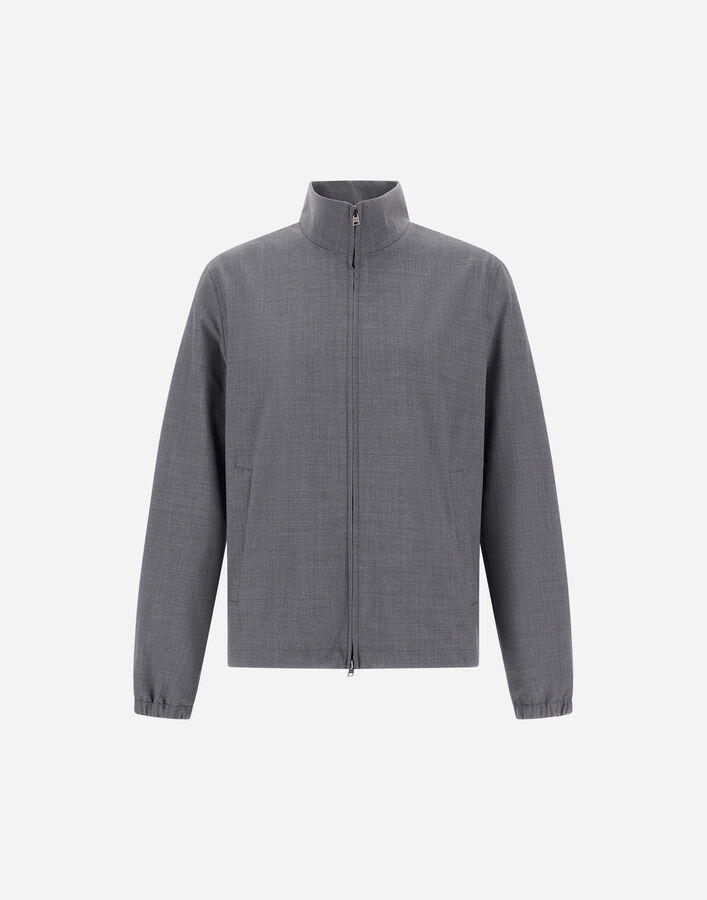 Herno BOMBER JACKET IN COOL STRETCH WOOL Grey GT000003U128089450
