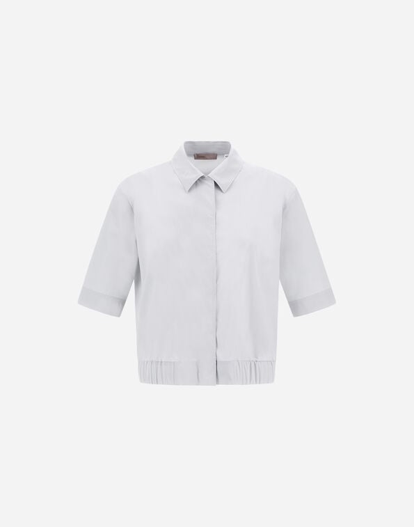 Herno RESORT SHIRT IN STRETCH MICROMODAL Pearl Grey CM00013DR12917S9404