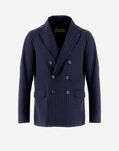 Herno BLAZER IN LIGHT PINSTRIPE Navy Blue GA000171U126499200