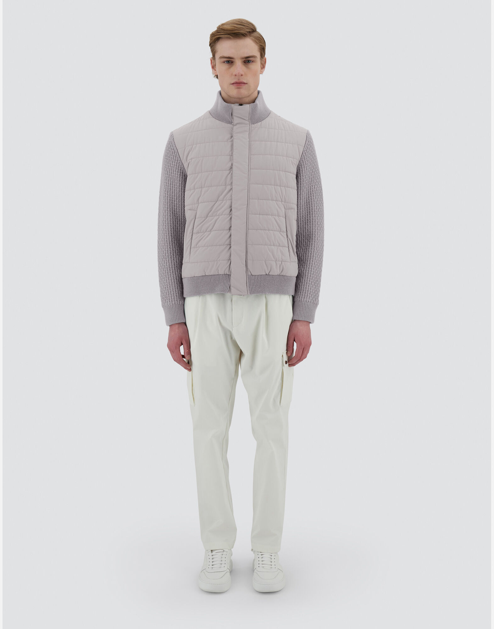 HERNO - 美品 ヘルノ Resort 23AW ウール×ナイロン ボンバージャケット 40の通販｜ラクマ