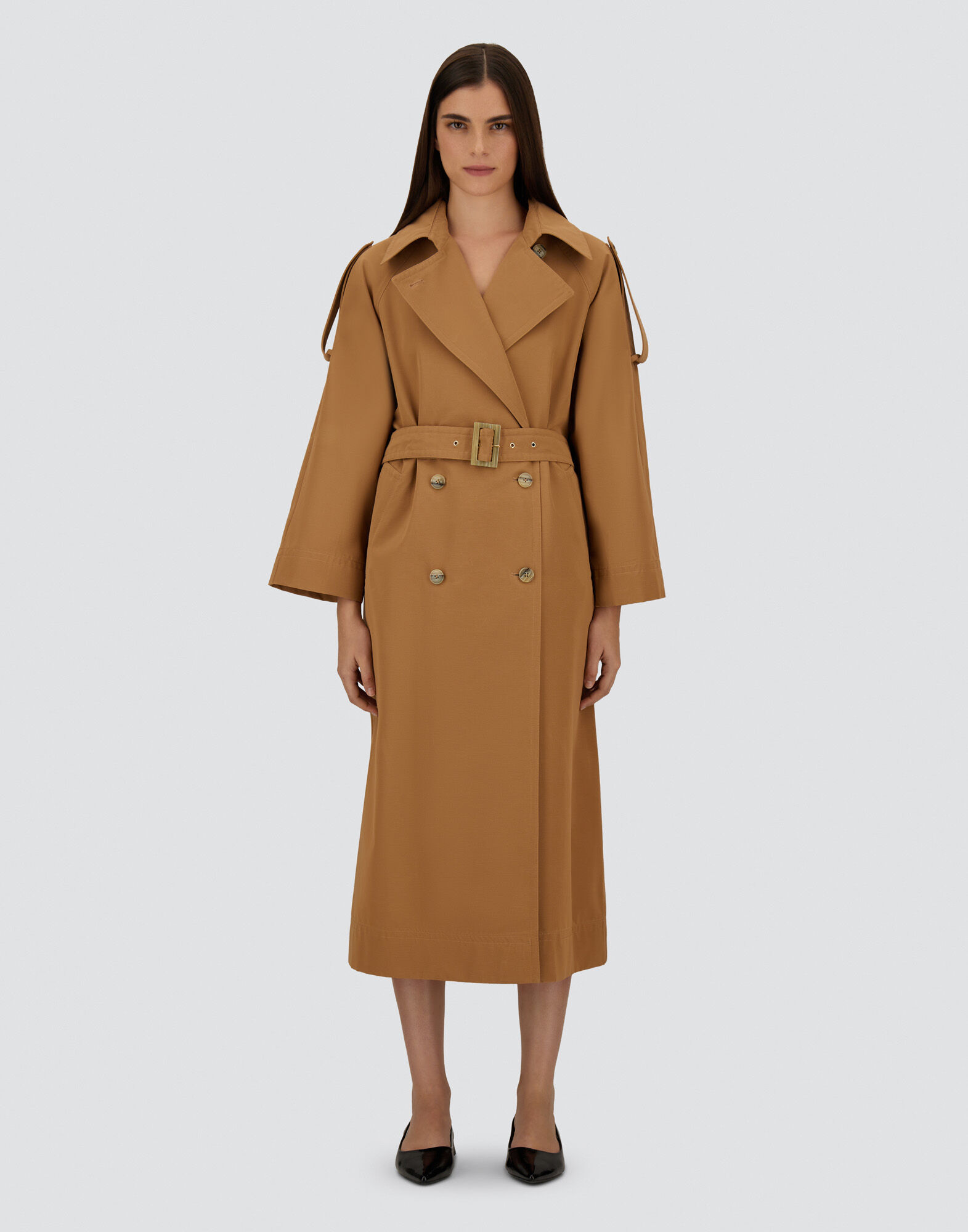 レディース TRENCH COAT IN NYLON GABARDINE キャメル | Herno® (ヘルノ)