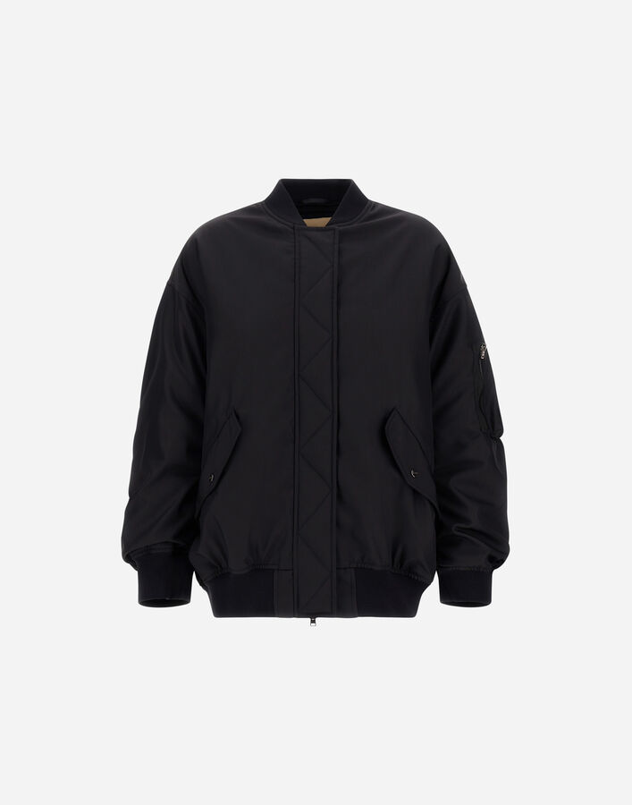 Herno NYLON GABARDINE BOMBER JACKET Black GI000442D128789300