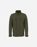 Herno GARMENT DYED COTTON-LINEN FIELD JACKET Green FI000078U131477730T01