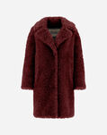 Herno CURLY OVERSIZE COAT Purple CA000439D124214630