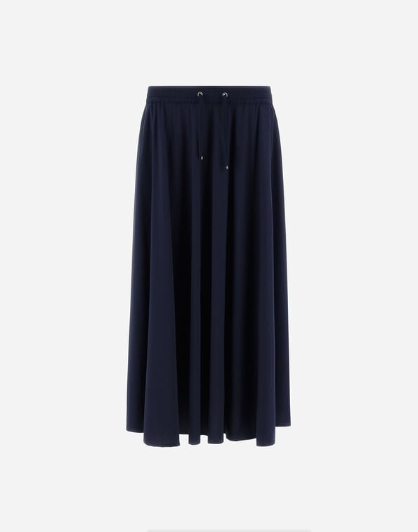 Herno LIGHT NYLON STRETCH SKIRT Blue GN000007D12431SZ9201
