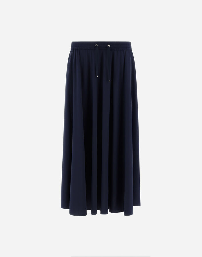 Herno LIGHT NYLON STRETCH SKIRT Blue GN000007D12431SZ9201