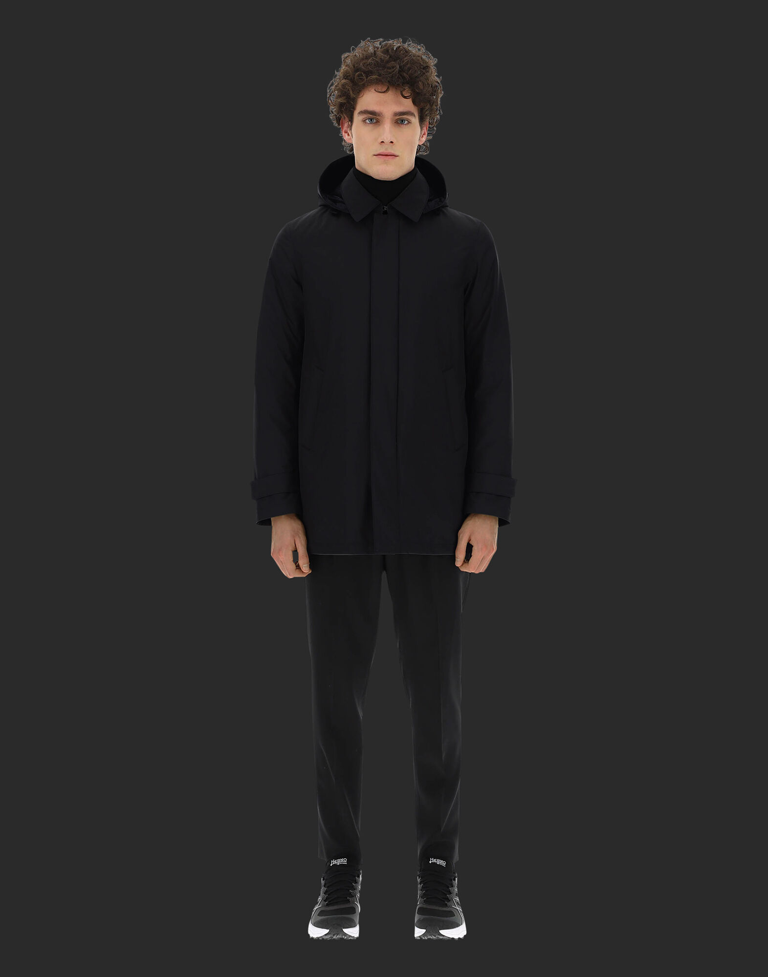 メンズ IMPERMEABILE IMBOTTITO PIUMA HERNO LAMINAR UOMO