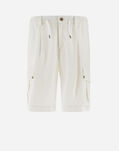 Herno RESORT BERMUDA SHORTS IN NEW LINO White PT00019UR17105Z1000