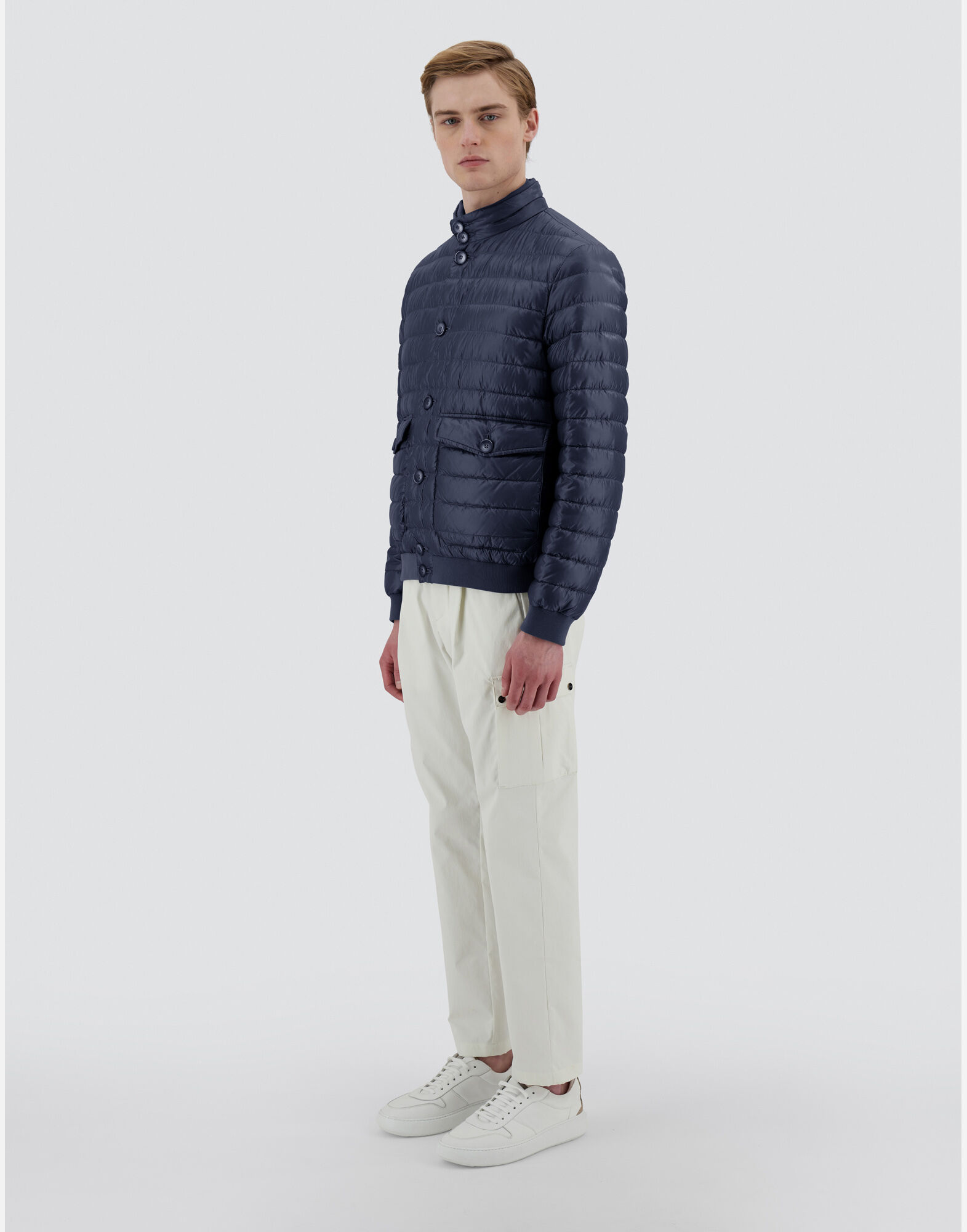 RESORT BOMBER JACKET IN NYLON ULTRALIGHT in Navy Blue for Men Herno