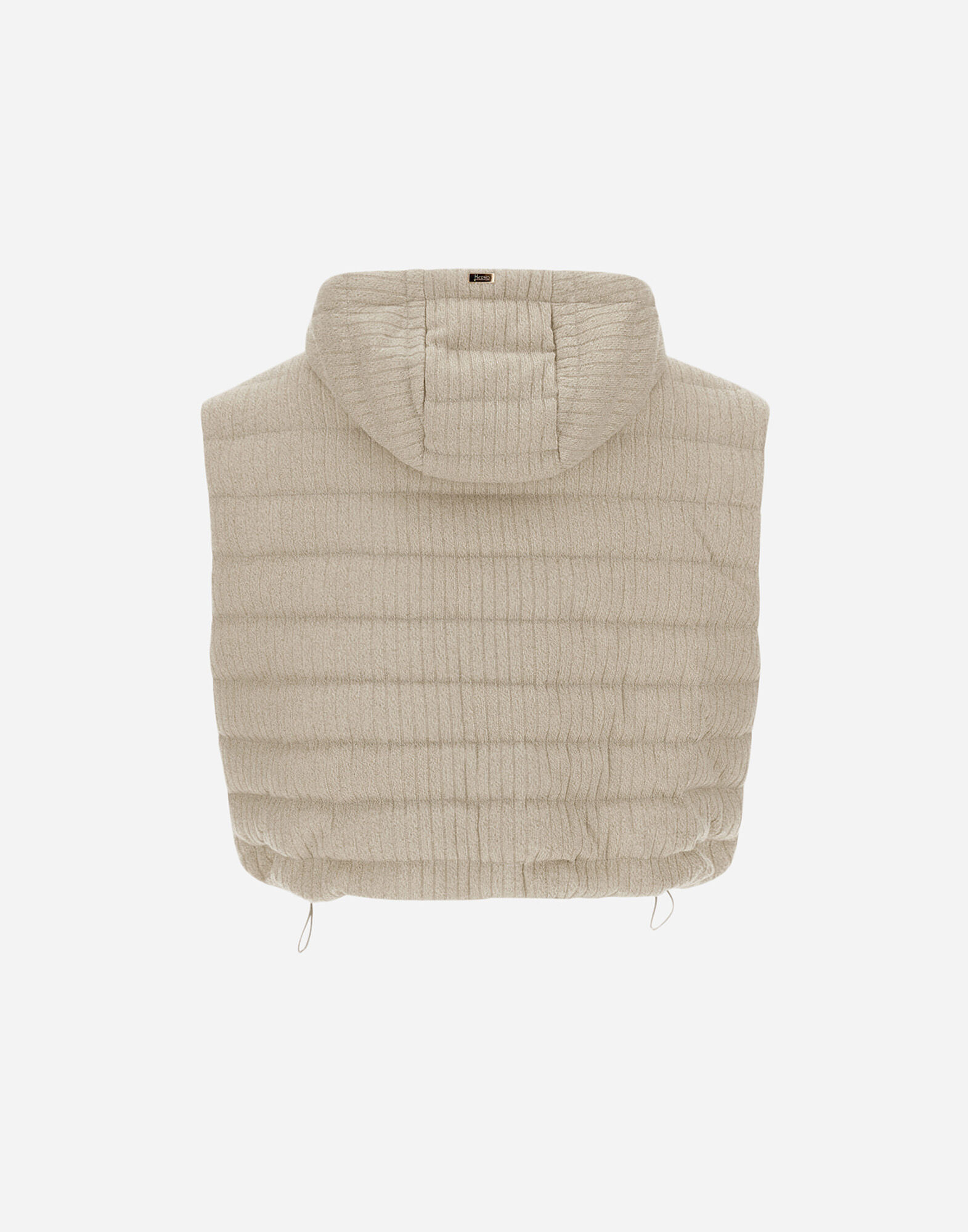 VEST IN SHINY RIBBED KNIT in Chantilly for Women | Herno®