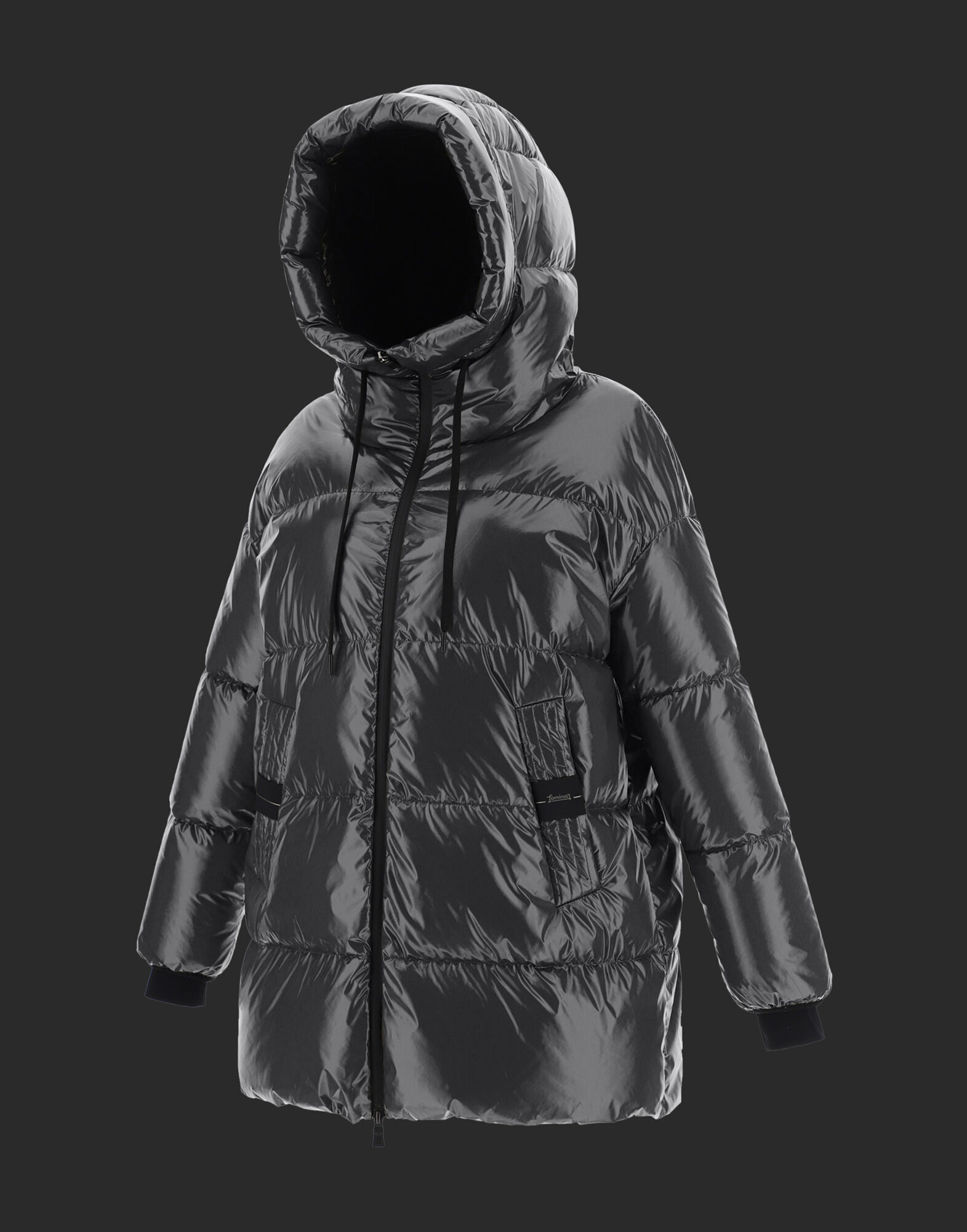 LAMINAR GLAZED RIPSTOP OVERSIZE JACKET