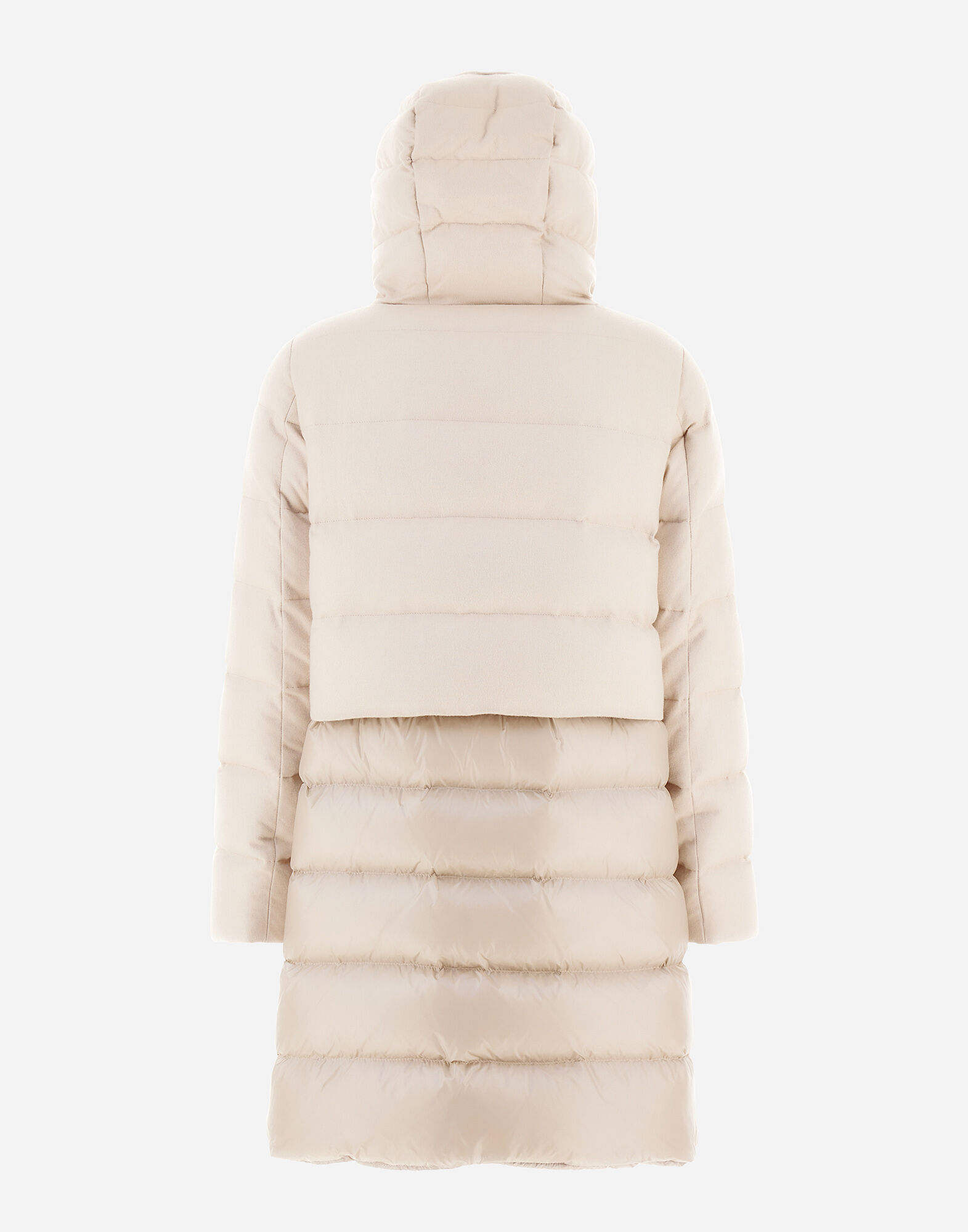 Herno cashmere cheap silk parka
