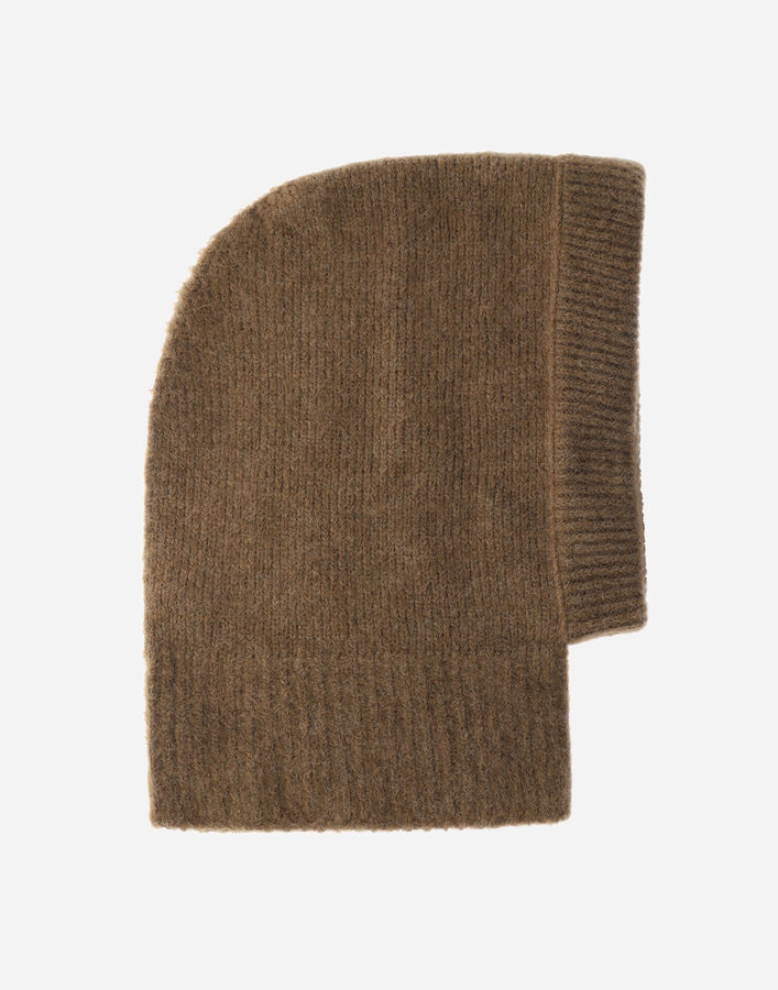 Herno BALACLAVA IN PLAIN ALPACA WOOL Earthenware BER00041D702448162