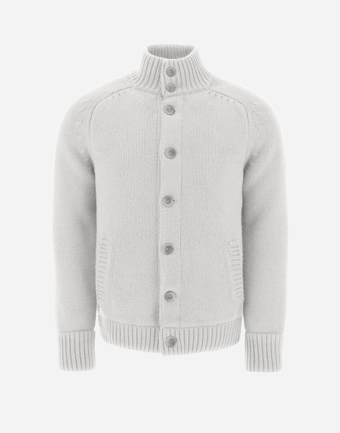Herno Resort Bomber Jacket In Infinity Wool - Male Bomber Ice 58 In アイス