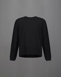 Herno LAMINAR SWEATSHIRT IN WAFFLE JERSEY Black JG00062UL560339300