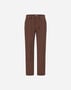 Herno RESORT TROUSERS IN COTTON FEEL Dark Chocolate PT00046DR125318810