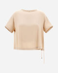 Herno T-SHIRT IN SWEET SATIN chantilly JG000194D125461987