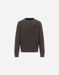 Herno GARMENT DYED SWEATERSHIRT Military JG000136U500457740