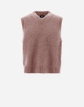 Herno VEST IN PLAIN ALPACA WOOL Pink MV000005U702444125