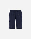 Herno RESORT BERMUDA SHORTS IN NEW LINEN Blue/White PT00043UR17105Z9210