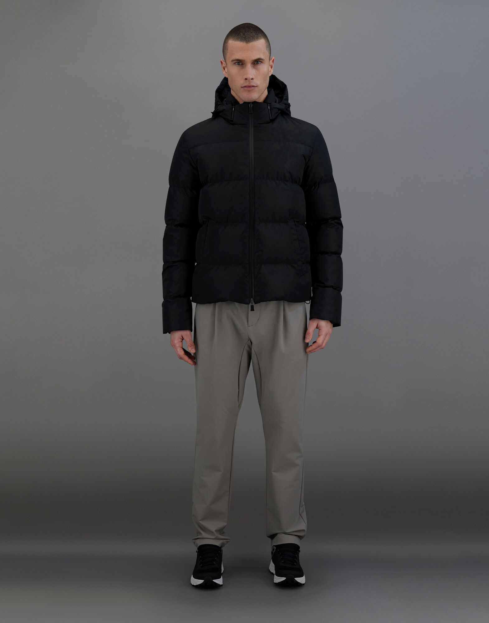 LAMINAR JACKET IN 2 LAYERS WINDSTOPPER in Black for Men | Herno®