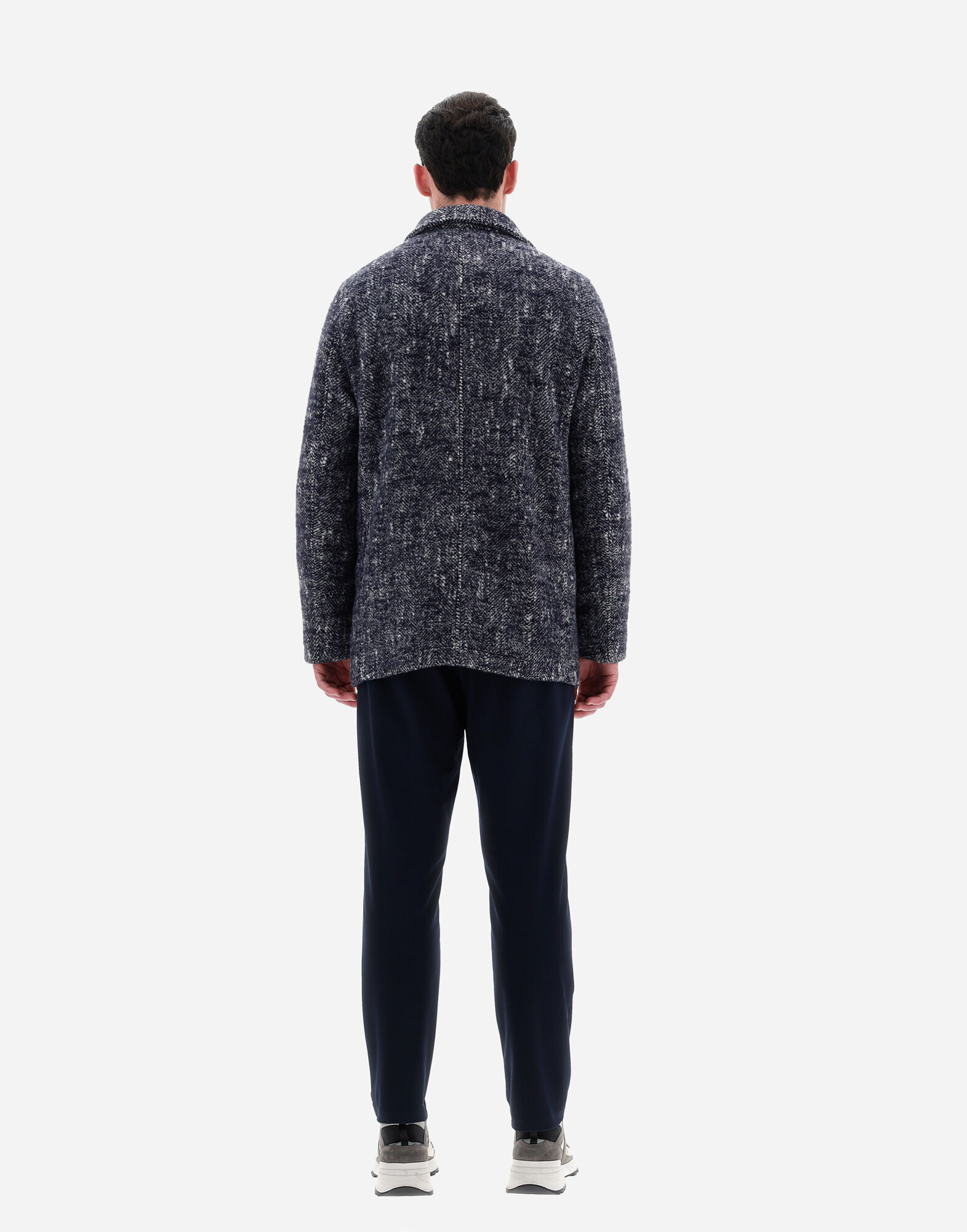 PEACOAT IN LUXURY WOOL BLEND in Blu Navy da Uomo Herno