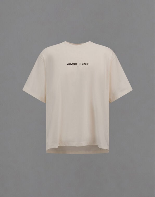 Herno LAMINAR T-SHIRT IN COMPACT JERSEY White JG00089UL520001001