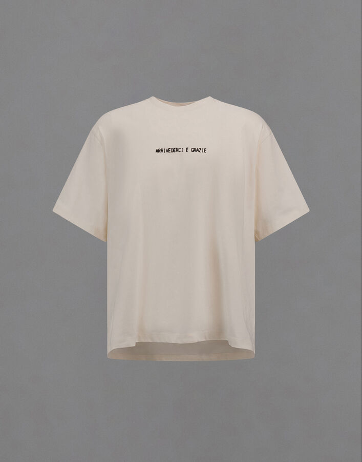 Herno LAMINAR T-SHIRT IN COMPACT JERSEY White JG00089UL520001001
