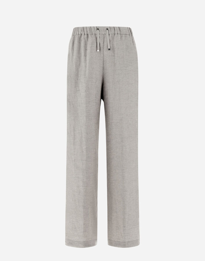 HERNO - Women's TROUSERS IN LIGHT STRETCH WOOLLY - Navy main image 0