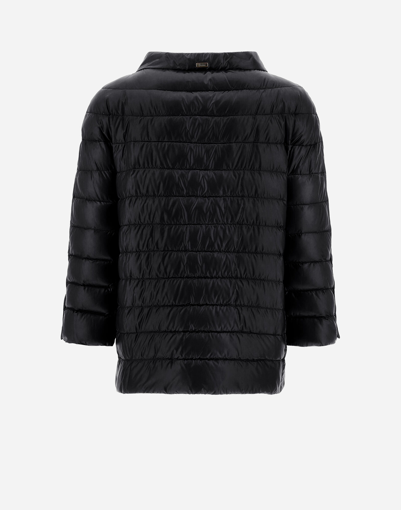 【関税&送料込み】Herno Padded Cape CAPE IN NYLON ULTRALIGHT & MONOGRAM in Black for Women | Herno®