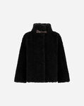 Herno CURLY ALTERNATIVE FUR CAPE Black GI000331D124219300