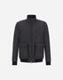 Herno BOMBER JACKET IN HERRINGBONE WOOL FLANNEL Black GI000572U33451R9300