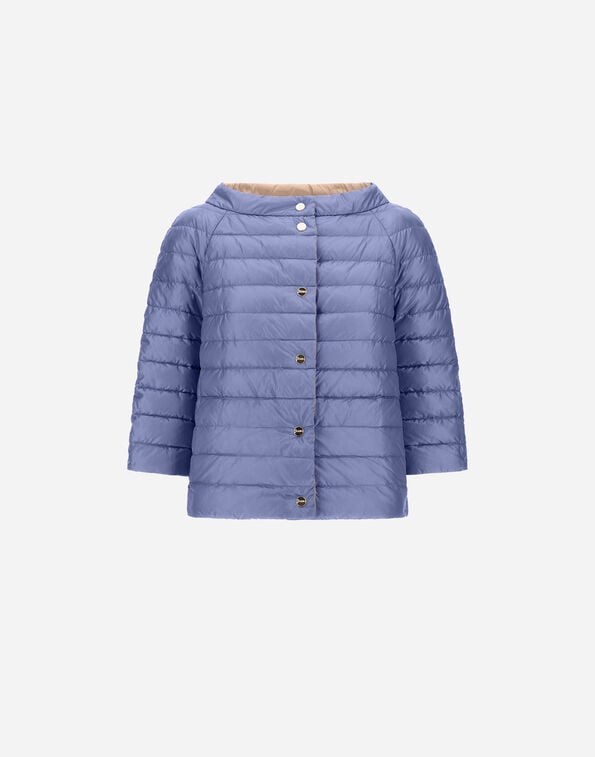 Herno REVERSIBLE CAPE NYLON&nbsp;ULTRALIGHT Light Blue PI0769D12017Z9026