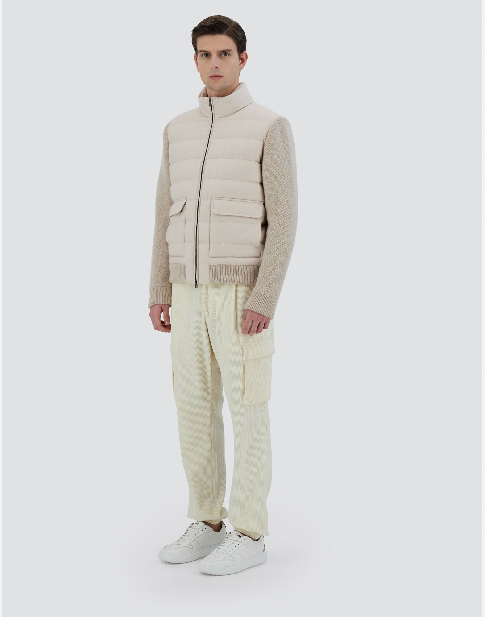 メンズ カシミヤ シルク ニット ボンバージャケット シャンティイ | Herno® (ヘルノ)