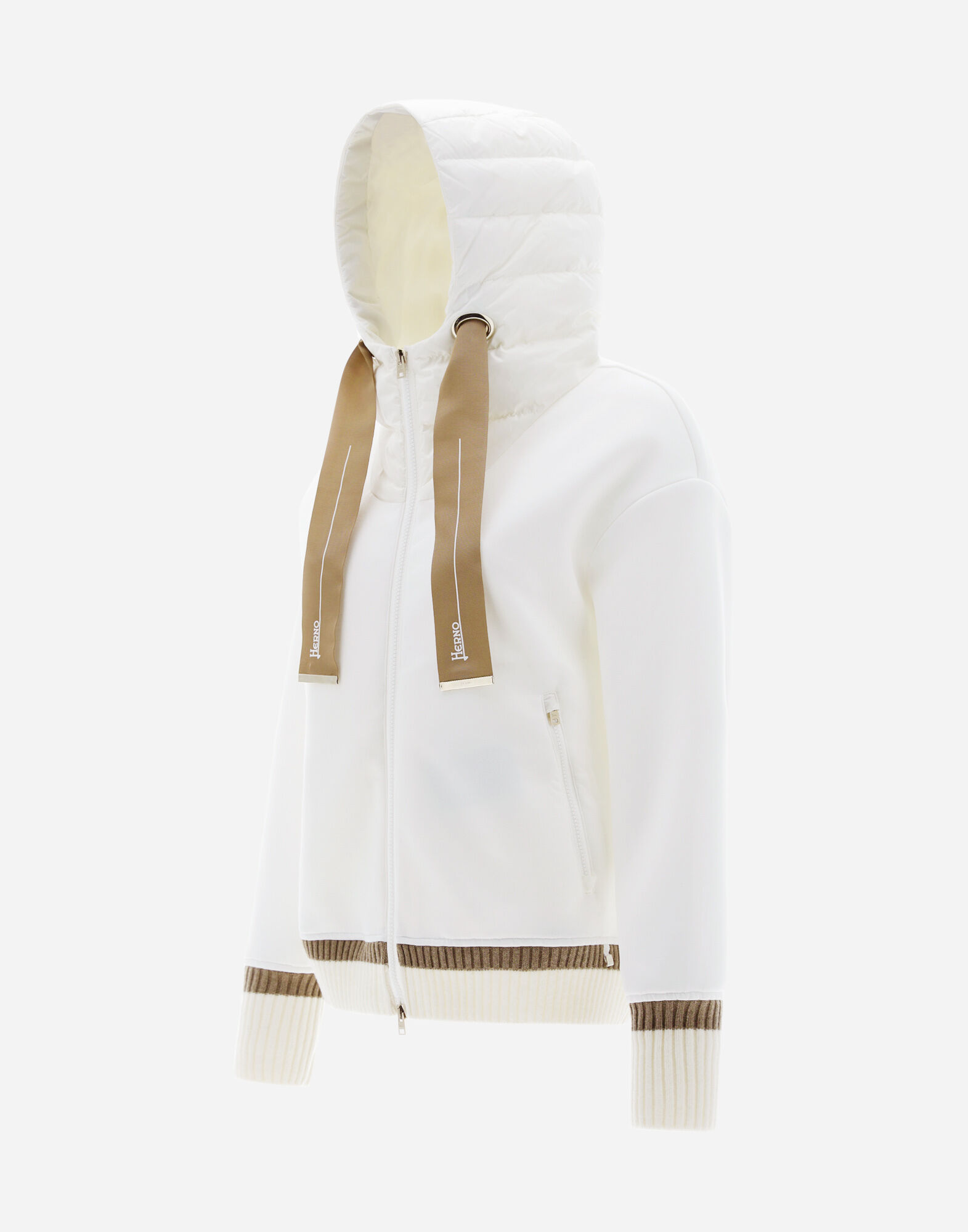Herno top hooded cardigan