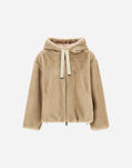 Herno MELANGE ALTERNATIVE MINK FUR BOMBER JACKET Chantilly GI000318D127391985