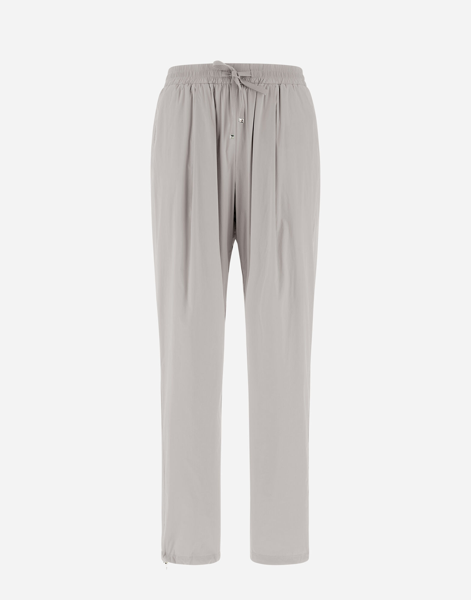 パンツ HERNO Resort cotton trousers with drawstring RESORT TROUSERS IN LIGHT NYLON STRETCH in Chantilly/Grey for