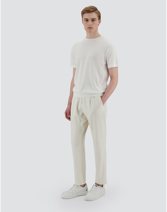 Herno White Polyester Casual Pants