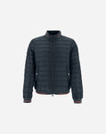 Herno NYLON ULTRALIGHT AND KNIT BOMBER Blue Navy PI000830U120209200