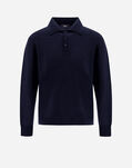 Herno POLO SHIRT IN SILKY WOOL Dark Blue MPL00001U702069290